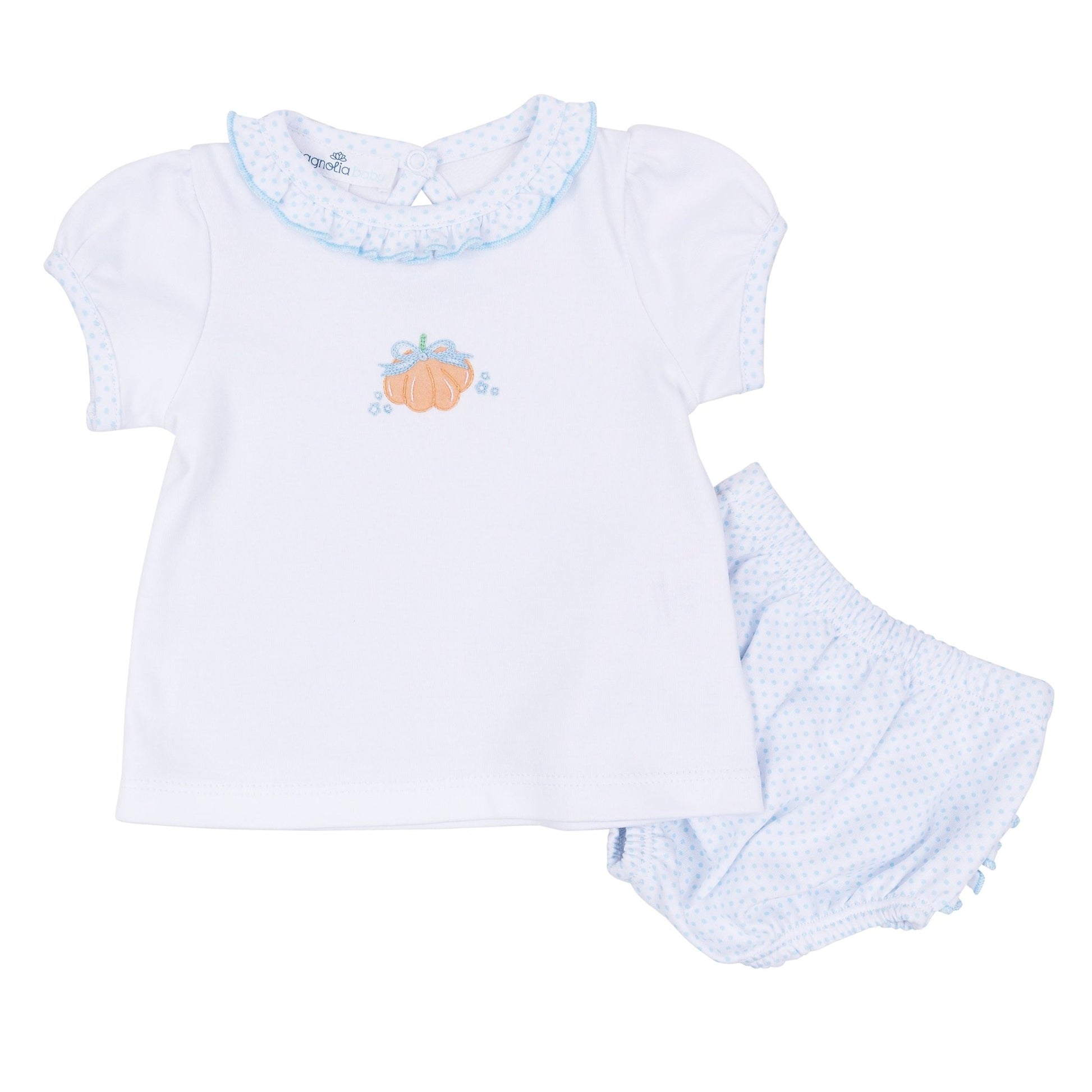 Magnolia Baby_Prettiest in the Patch Hand-Embroidered Ruffle Diaper Cover Set_2