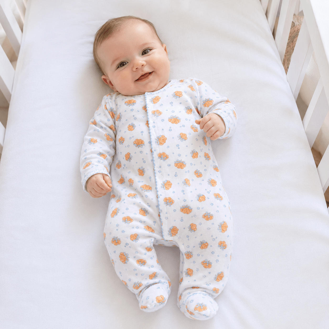 Magnolia Baby_Prettiest in the Patch Print Ruffle Footie_1