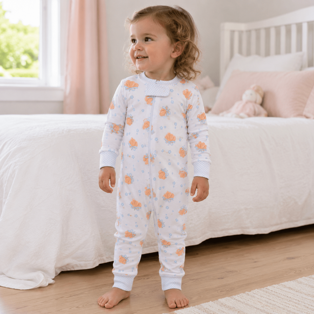 Magnolia Baby_Prettiest in the Patch Zip Pajamas_1