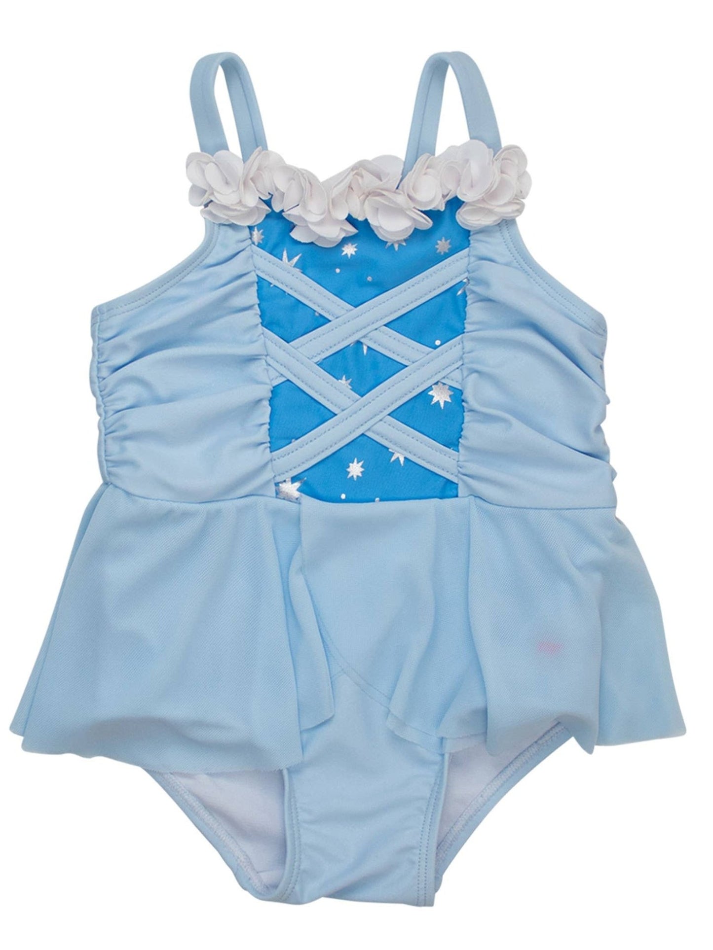 Princess One Piece Swimsuit - UPF50 - Blue - Magnolia BabySwimsuit