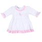 Princess Swan Pink Embroidered Long Sleeve Toddler Dress - Magnolia BabyDress