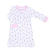 Princess Swan Pink Girl's Toddler Long Sleeve Nightdress - Magnolia BabyNightdress