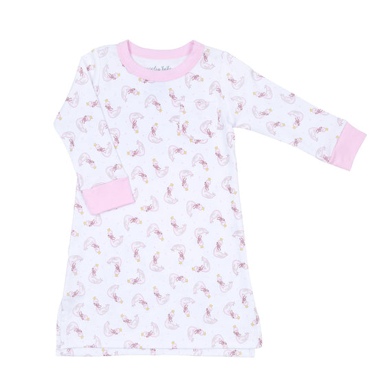 Princess Swan Pink Girl's Toddler Long Sleeve Nightdress - Magnolia BabyNightdress