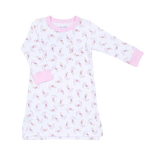  Princess Swan Pink Women's Night Long Sleeve Shirt - Magnolia BabyNight Shirt