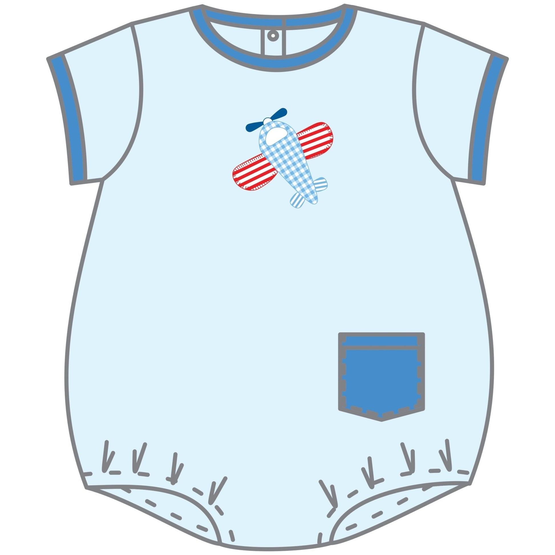Propeller Pals Applique Bubble - Magnolia BabyBubble