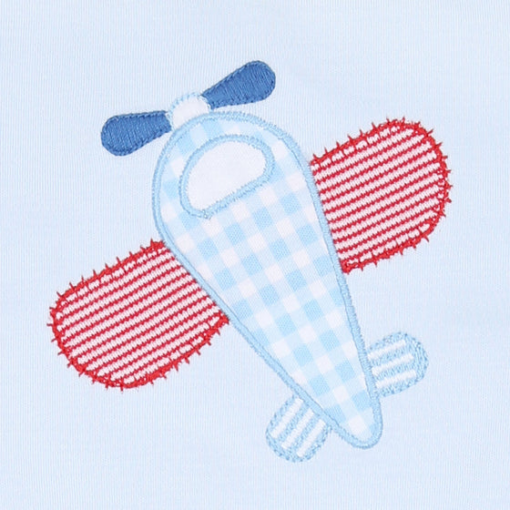 Propeller Pals Applique Receiving Blanket - Magnolia BabyReceiving Blanket