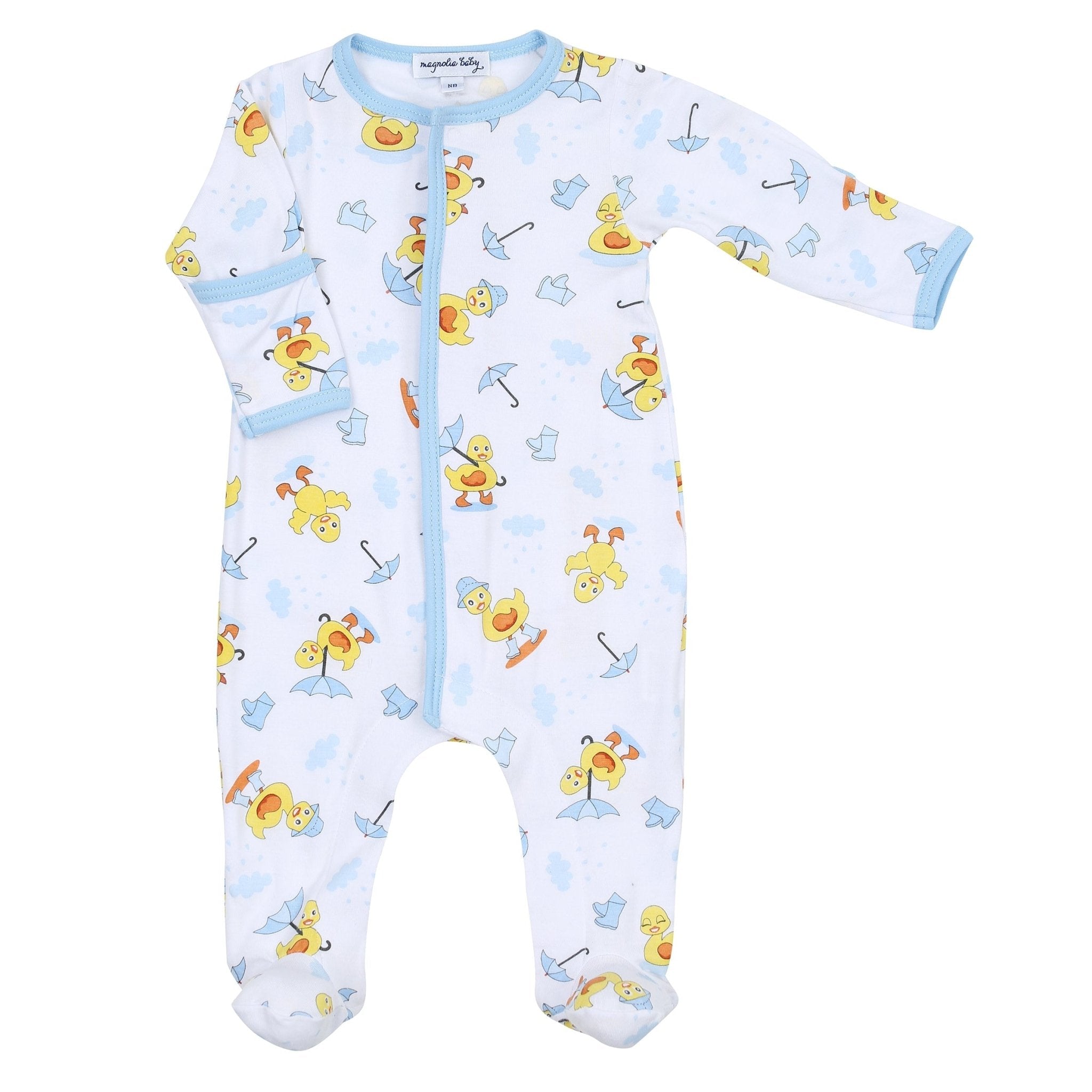 Puddleducks Blue Footie - Magnolia BabyFootie