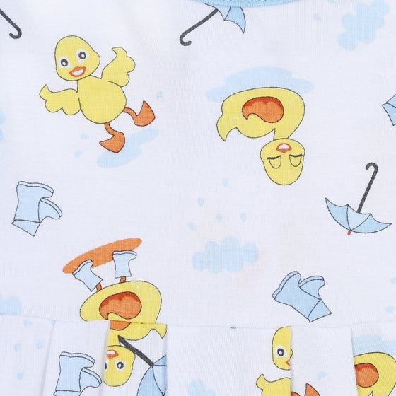 Puddleducks Blue Infant/Toddler Long Pajamas - Magnolia BabyLong Pajamas