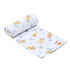 Puddleducks Blue Print Swaddle Blanket - Magnolia BabySwaddle Blanket