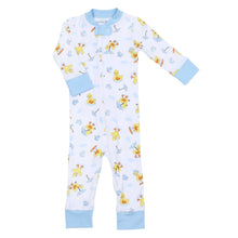  Puddleducks Blue Zip Pajamas - Magnolia BabyZipper Pajamas