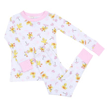 Puddleducks Pink Big Kid Long Pajamas - Magnolia BabyLong Pajamas