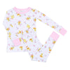 Puddleducks Pink Infant/Toddler Long Pajamas - Magnolia BabyLong Pajamas