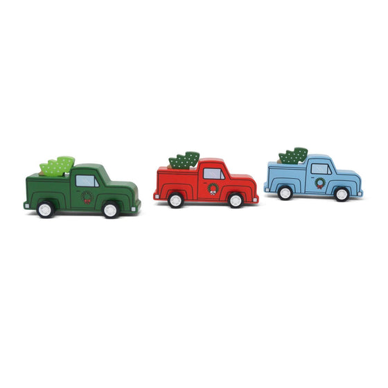 Pull Back Christmas Truck - Magnolia BabyWooden Toy