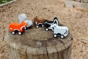 Pull Back Woodland Animals - Magnolia BabyWooden Toy