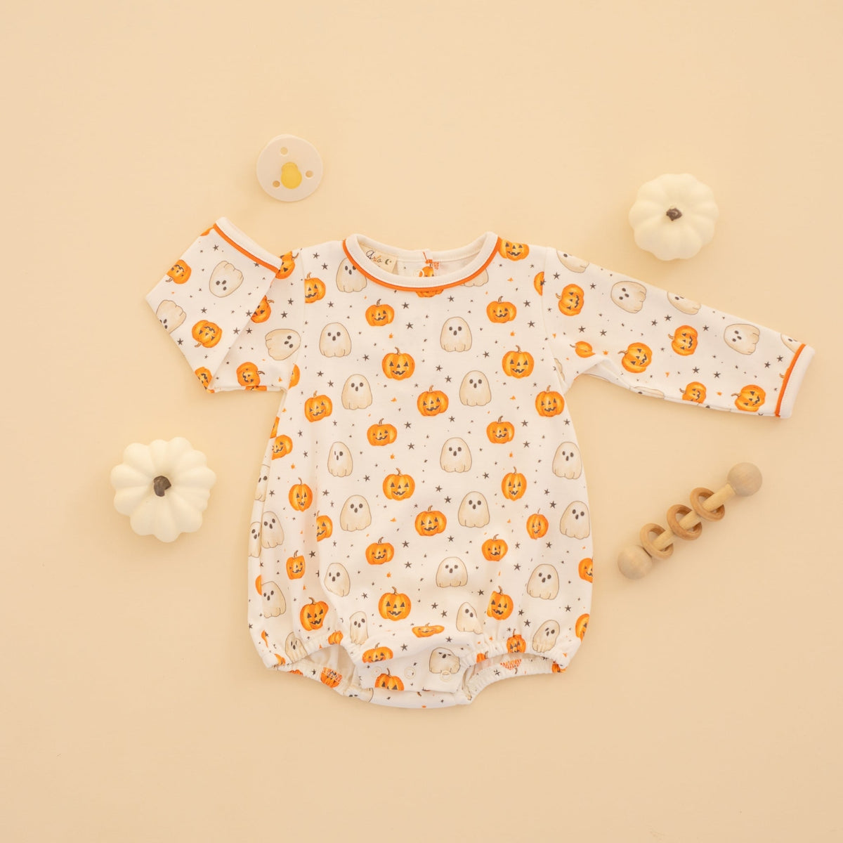 Luna and Arlo_Pumpkin and Boo Boy Long Sleeve Bubble_3