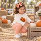 Girl Playwear Set - Pumpkin and Boo Rollneck Sweater & Leggings