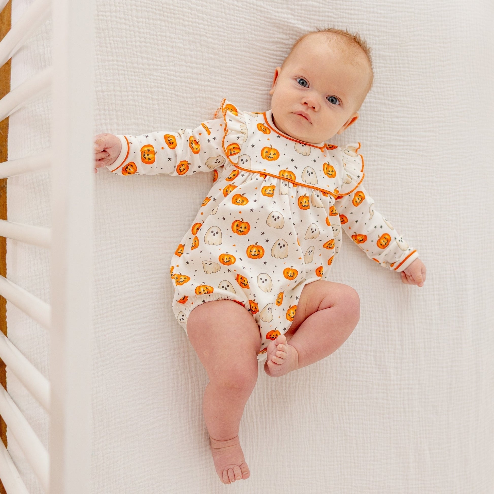 Luna and Arlo_Pumpkin and Boo Long Sleeve Girl Bubble_4