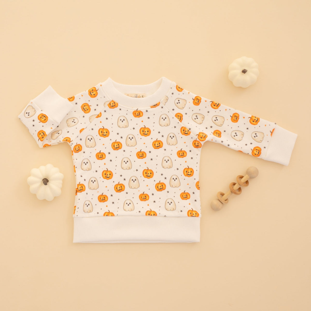 Luna and Arlo_Pumpkin and Boo Pullover Sweatshirt_6