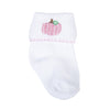 Pumpkin Blush Embroidered Socks - Magnolia BabySocks