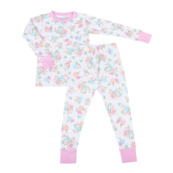 Pumpkin Blush Long Pajamas - Magnolia BabyLong Pajamas