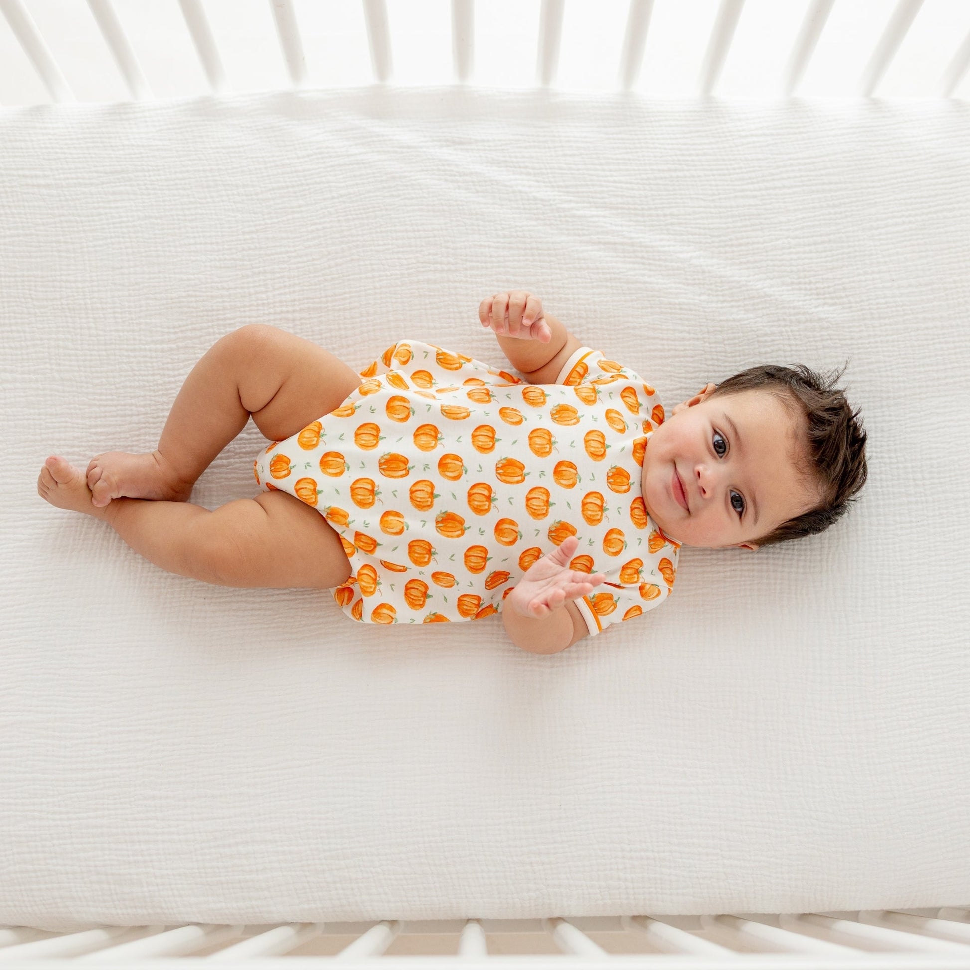 Luna and Arlo_Pumpkin Grove Baby Boy Short Sleeve Bubble_6