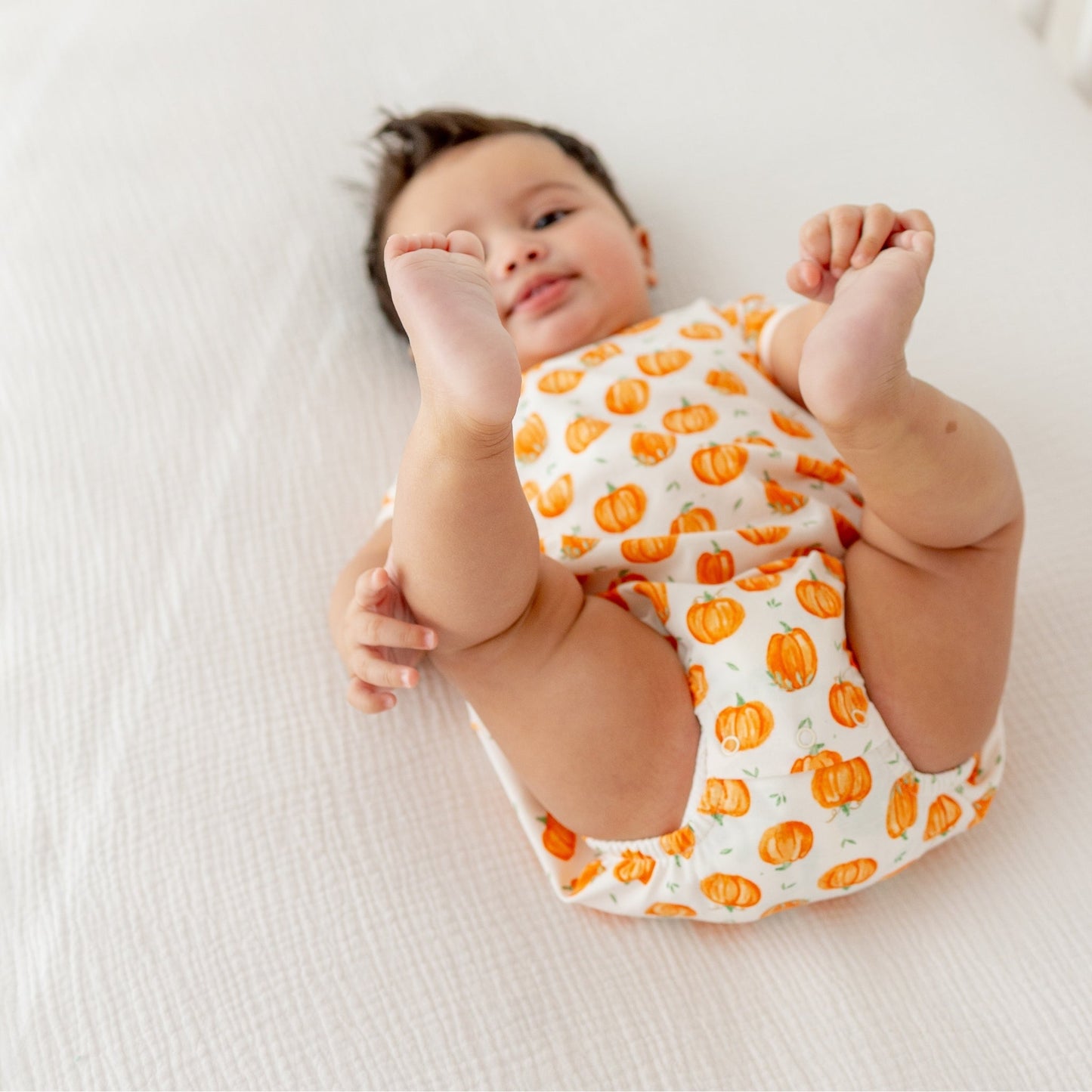 Luna and Arlo_Pumpkin Grove Baby Boy Short Sleeve Bubble_9