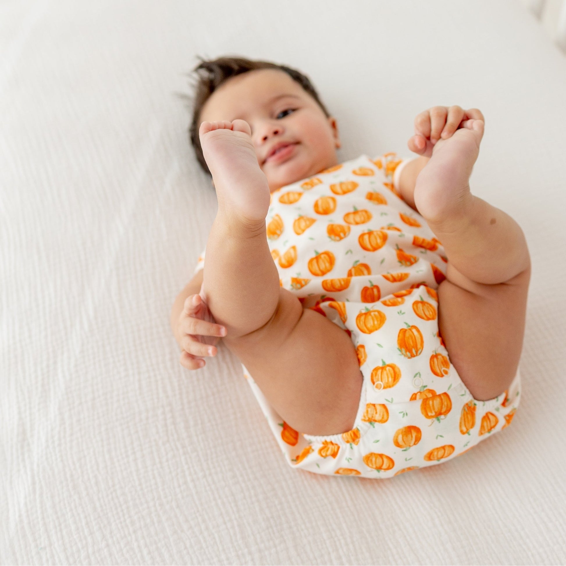 Luna and Arlo_Pumpkin Grove Baby Boy Short Sleeve Bubble_9