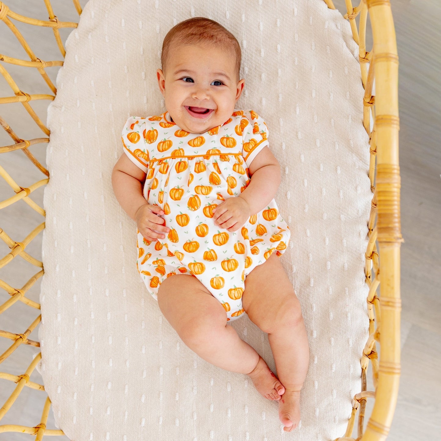 Luna and Arlo_Pumpkin Grove Short Sleeve Girl Bubble_2