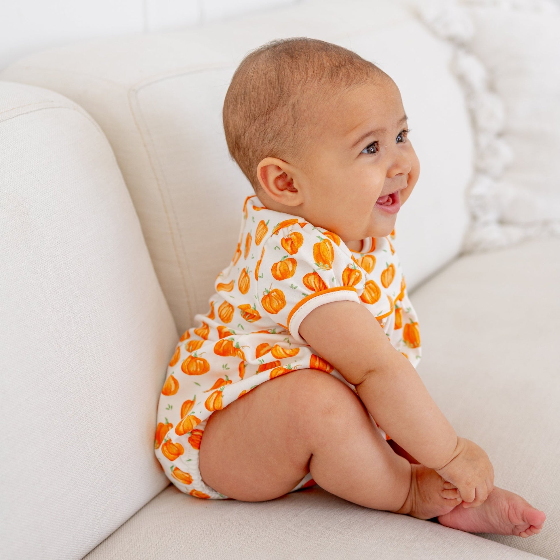 Luna and Arlo_Pumpkin Grove Short Sleeve Girl Bubble_6