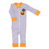 Pumpkin Kitty Applique Ruffle Zip Pajamas - Magnolia BabyZipper Pajamas
