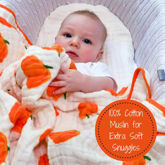 Pumpkin Muslin Quilt - Magnolia BabyQuilt