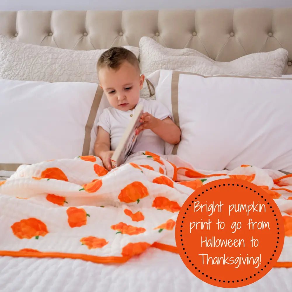 Pumpkin Muslin Quilt - Magnolia BabyQuilt