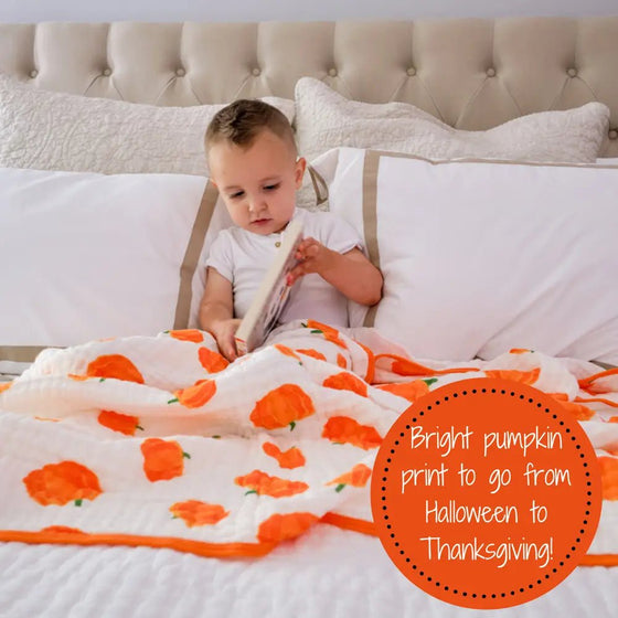 Pumpkin Muslin Quilt - Magnolia BabyQuilt