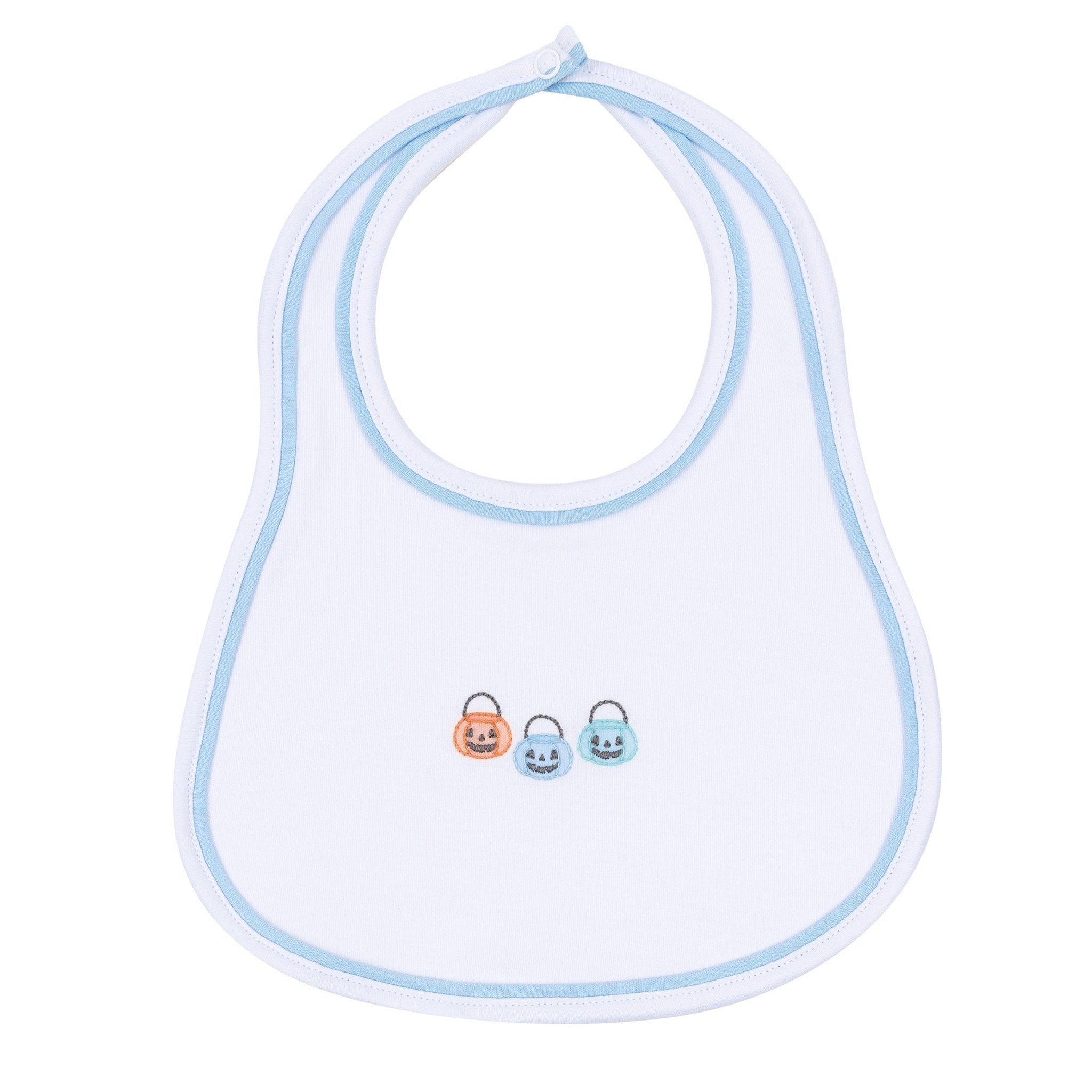 Magnolia Baby_Pumpkin Party Bib - Light Blue_1