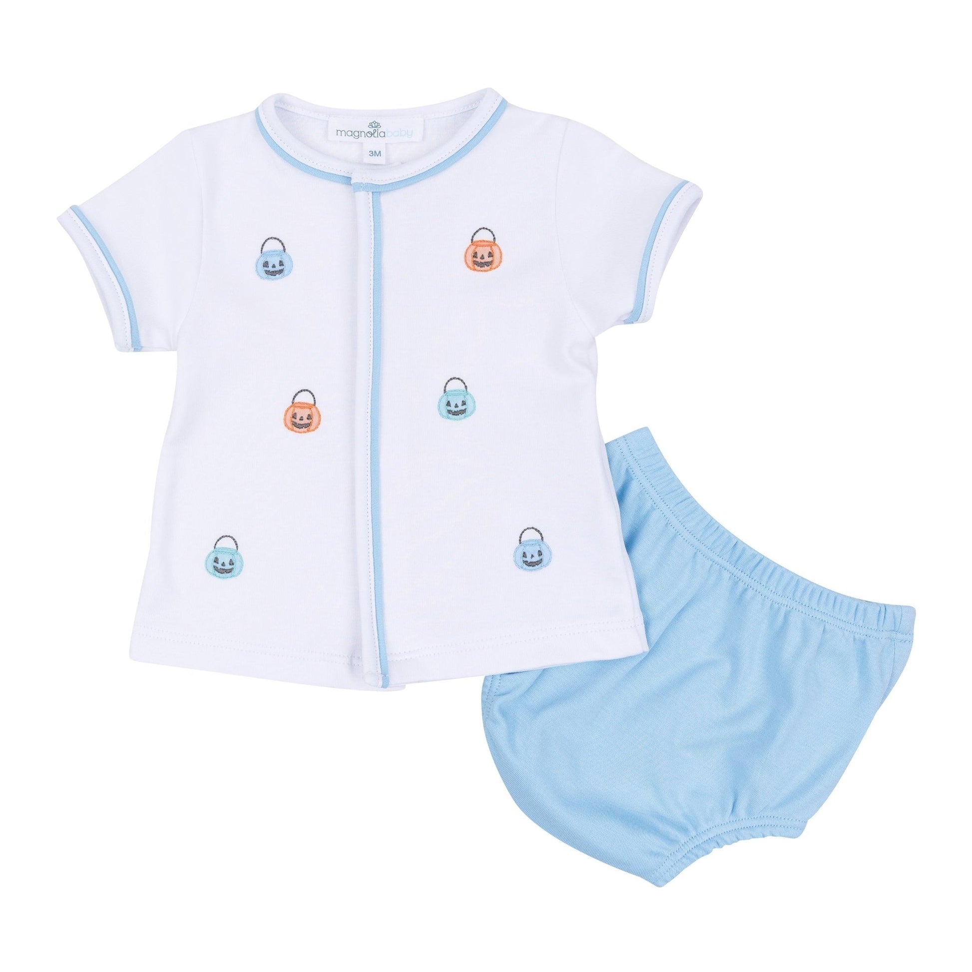 Magnolia Baby_Pumpkin Party Diaper Cover Set - Light Blue_2