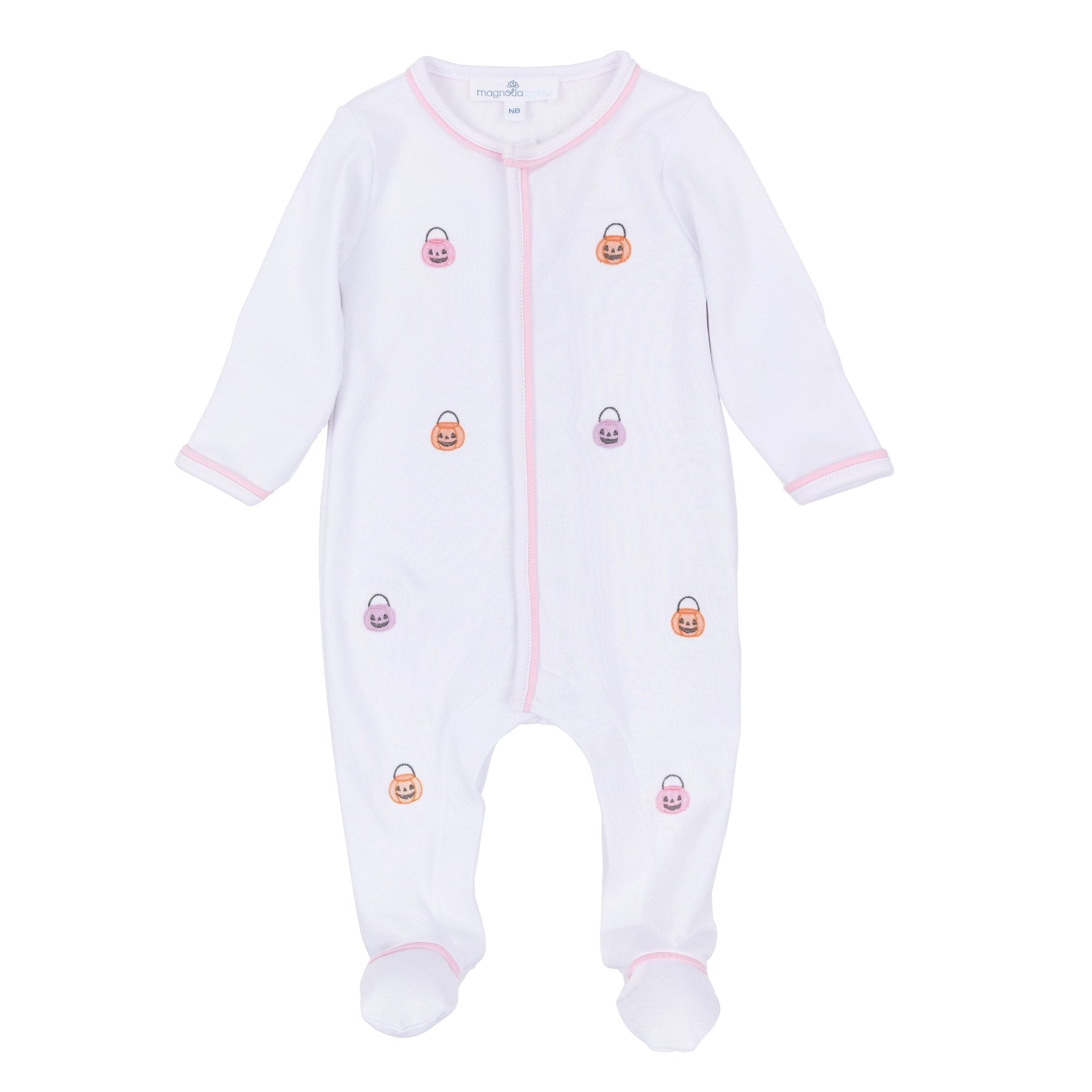 Magnolia Baby_Pumpkin Party Footie - Pink_1