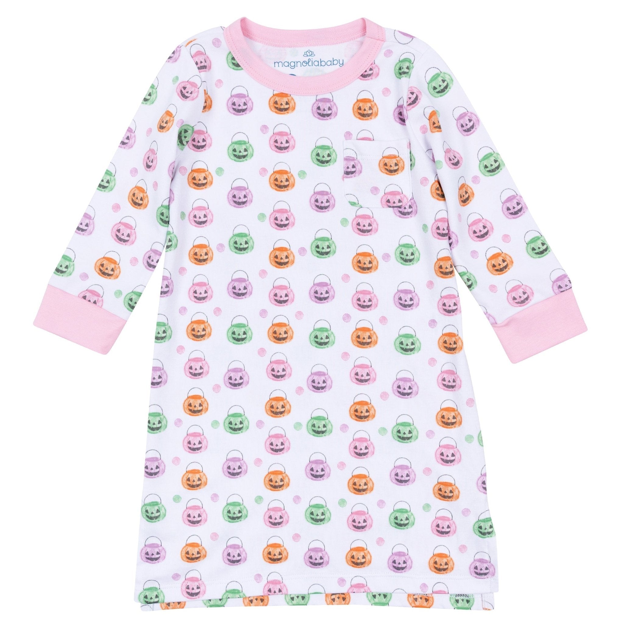 Magnolia Baby_Pumpkin Party Long Sleeve Nightdress - Pink_1
