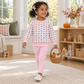 Girl Playwear Set - Pumpkin Party Sweatshirt & Leggings