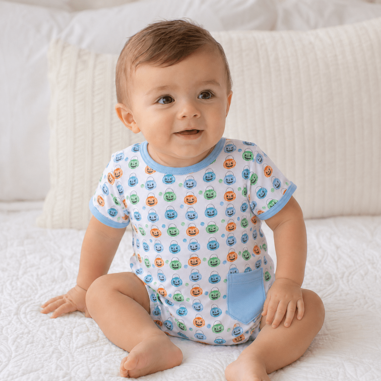 Magnolia Baby_Pumpkin Party Print Bubble - Light Blue_1