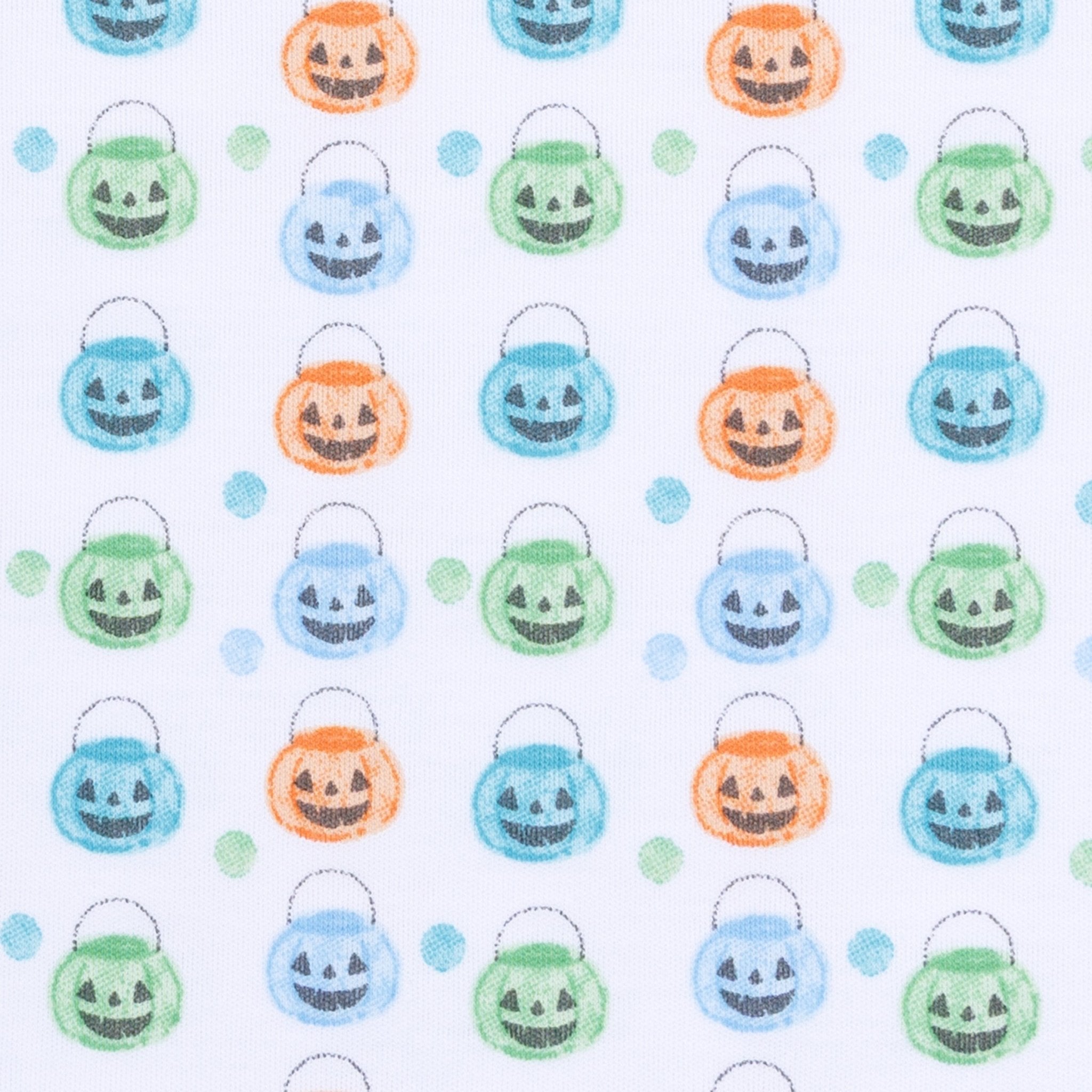 Magnolia Baby_Pumpkin Party Print Footie - Light Blue_2