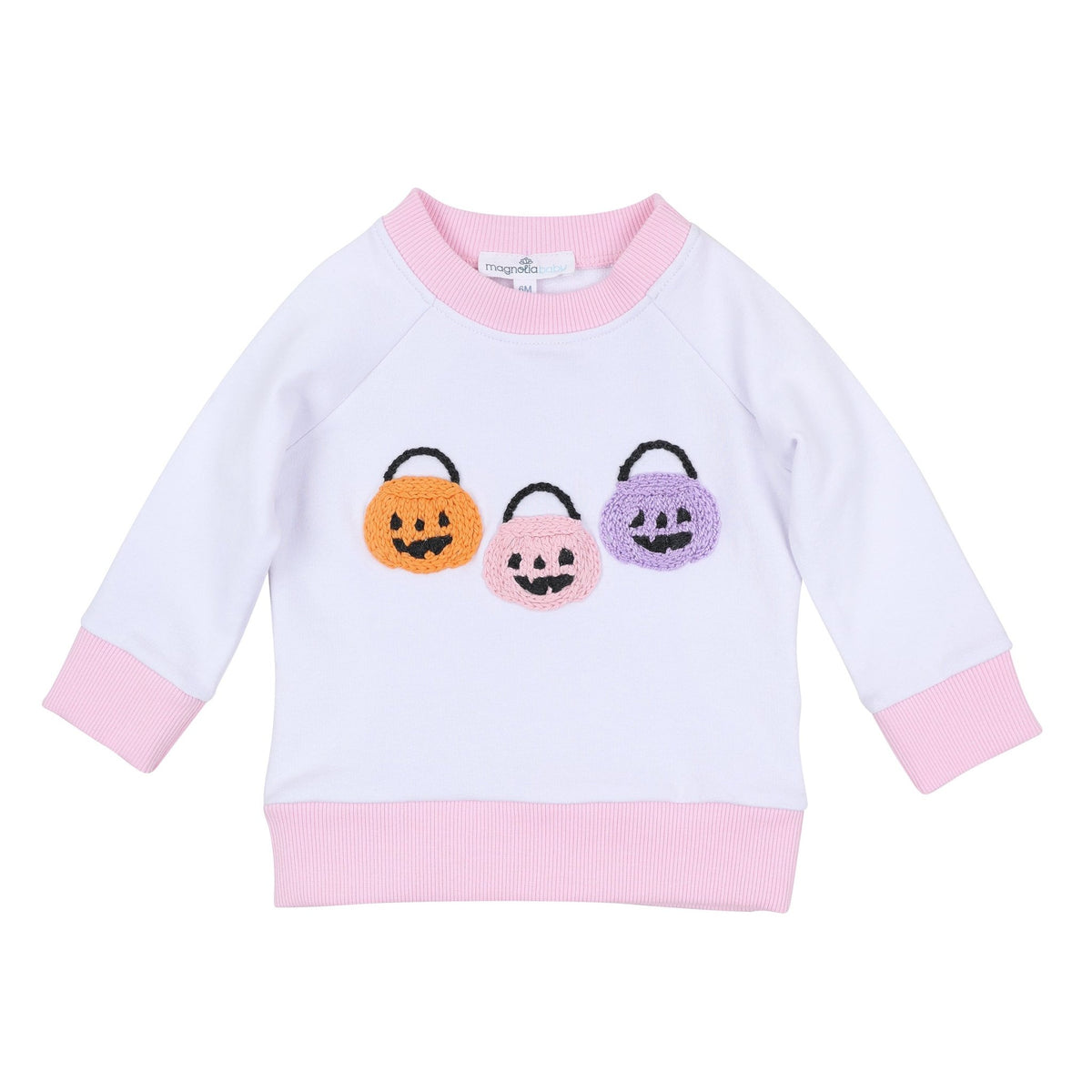 Magnolia Baby_Pumpkin Party Pullover Sweatshirt - Pink_1
