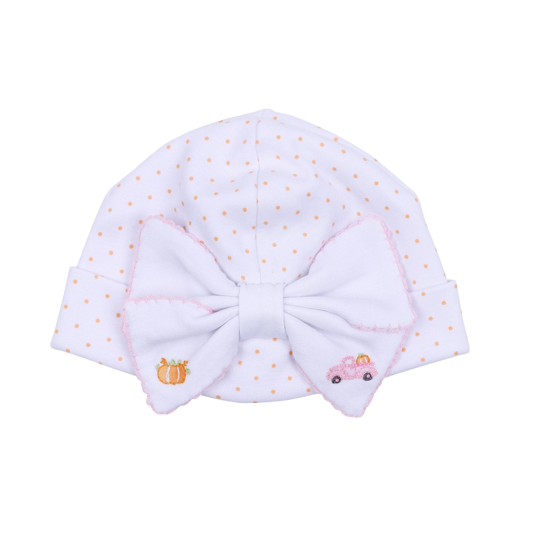 Pumpkin Patch Fun Bow Hat - Pink - Magnolia BabyHat