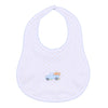Pumpkin Patch Fun Embroidered Bib - Light Blue - Magnolia BabyBib