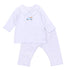 Pumpkin Patch Fun Embroidered Collared 2pc Pant Set - Light Blue - Magnolia Baby2pc Pant Set