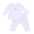 Pumpkin Patch Fun Embroidered Collared 2pc Pant Set - Pink - Magnolia Baby2pc Pant Set