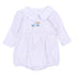 Pumpkin Patch Fun Embroidered Collared Long Sleeve Bubble - Light Blue - Magnolia BabyBubble