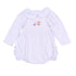 Pumpkin Patch Fun Embroidered Collared Ruffle Long Sleeve Bubble - Pink - Magnolia BabyBubble