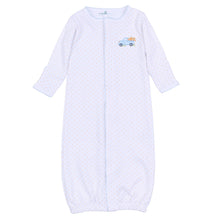  Pumpkin Patch Fun Embroidered Converter - Light Blue - Magnolia BabyConverter Gown