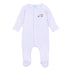 Pumpkin Patch Fun Embroidered Footie - Light Blue - Magnolia BabyFootie