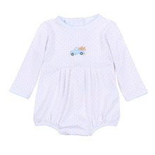  Pumpkin Patch Fun Embroidered Long Sleeve Bubble - Light Blue - Magnolia BabyBubble